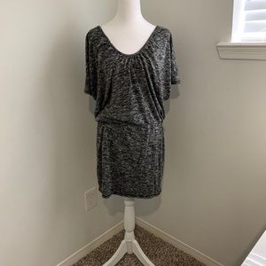 Max Edition Y2K Vintage Woman's Stretch Knit Dress Pretty Black & White Mini S